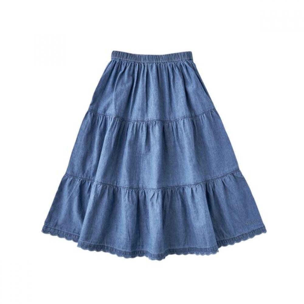 Bonton Chambray Long Skirt 7617t 430 07 DL/110