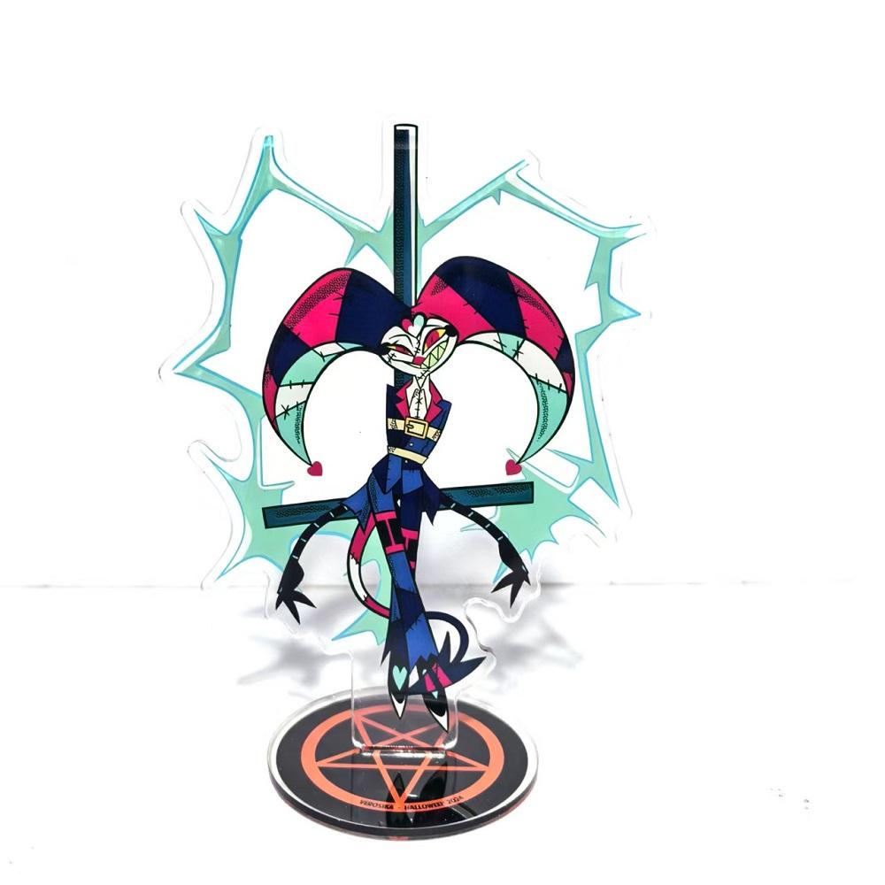 Helluva Boss Anime Figure Acrylic Stand Model Plate 1pc Blitzo Desk Decor Standing Sign Game Fans Gift Ornaments Stand Model