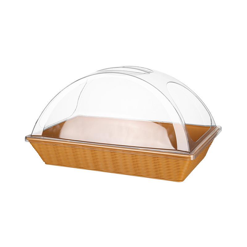 Large Transparent Food-Grade Plastic Tasting Plate with Lid