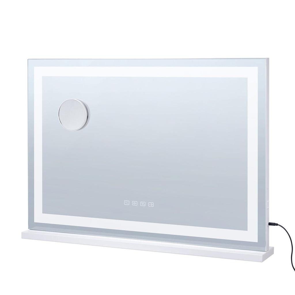 Lighted Makeup Mirror 3 Color w/ Bluetooth USB Desktop Wall-mount 21.7in