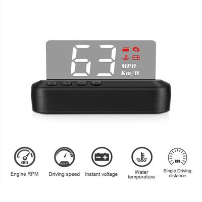 C100 Auto HUD Head Up Display Windschutzscheibe Projektor Spannung Alarm OBD2 II EUOBD Mit Anti-slip Pad Übergeschwindigkeit Warnung system