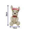 Christmas Linen Fabric French Bulldog Doll Ornament with Wreath - Exquisite Soft-Filled Puppy Figurine