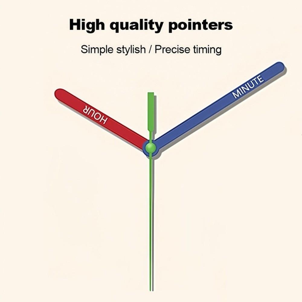 Mute Electronic Color Clock Colorful Learning Wall Hanging Clock Early Education Wall Clock Home