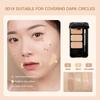 GECOMO Paleta Korektorów 3 Kolory Pełne Krycie Krycie Cieni pod Oczami Trądzik Rozjaśnianie Skóry Kremowy Korektor