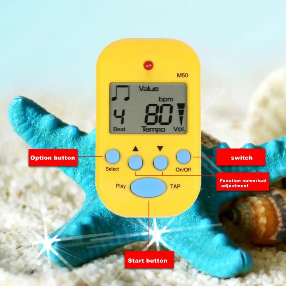 Professional Clip-on Pocket Metronome Dual-channel Digital Beat Tempo Metronome  Guitar