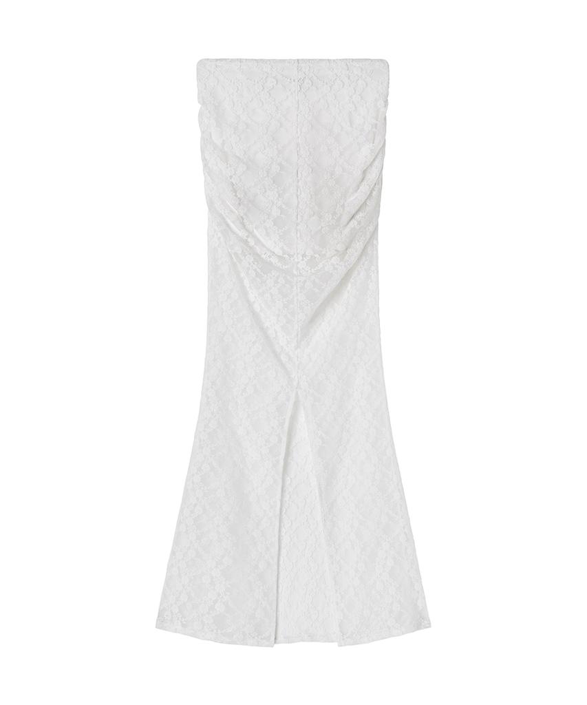 Ilio White Lace Mermaid Long Skirt