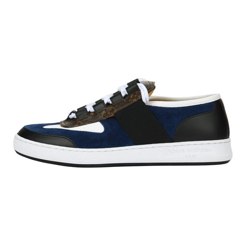 LOUIS VUITTON Lous Sneakers 'Blue Black With Brown Monogram' Women's 1ABIIU