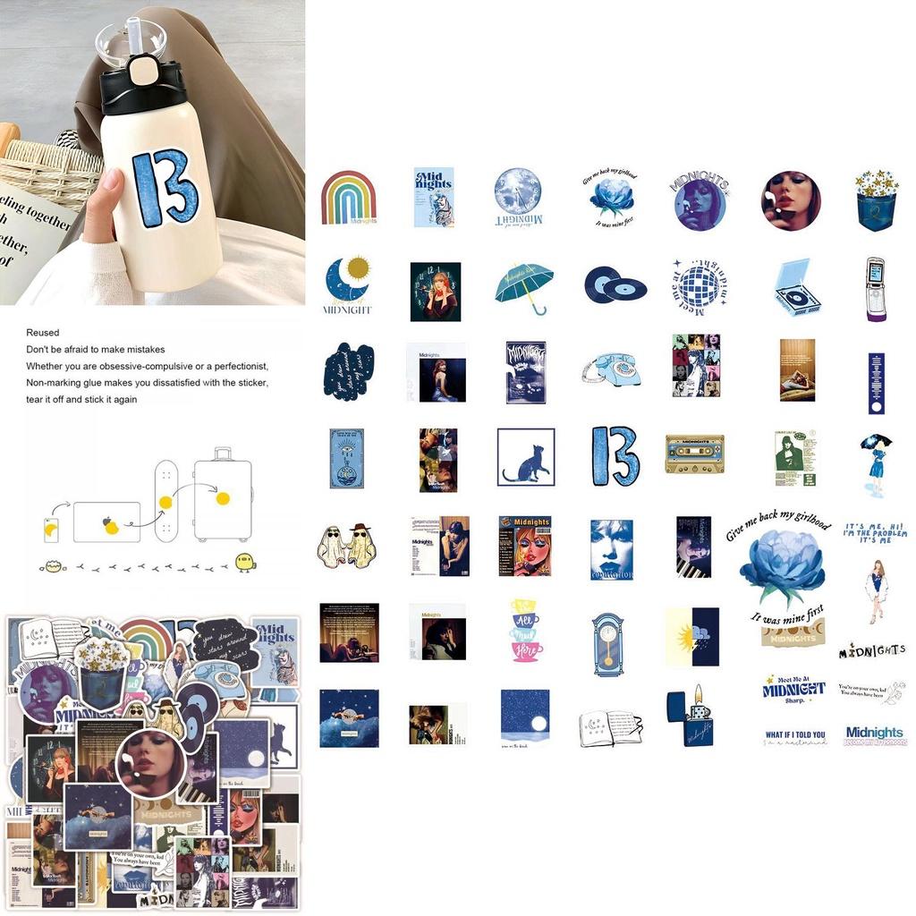 50 Stück Taylor Swift Neues Album Aufkleber Wasserdicht Wiederverwendbar Graffiti Dekor