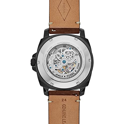 Fossil PRIVATEER SPORT MECHANICAL BQ2429 Men's Automatic Watch, Brown, Officially Imported