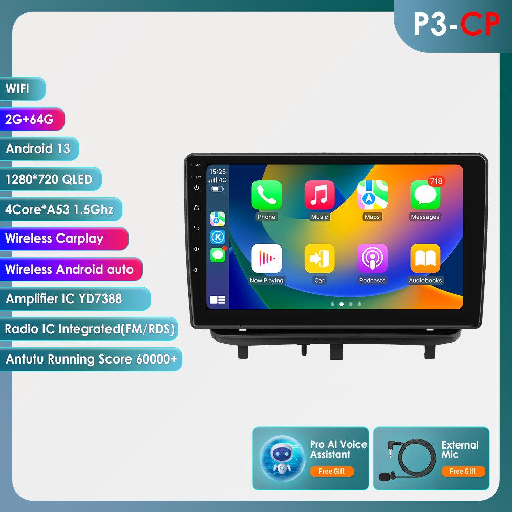 

Ossuret 2 Din Android 13 Автомагнитола Мультимедийный Видеоплеер для Opel Corsa D 2007-2012 Хэтчбек Фургон Навигация Интеллектуальный Экран GPS 4G Carplay Auto P3CP 4Core 2G 64G AI