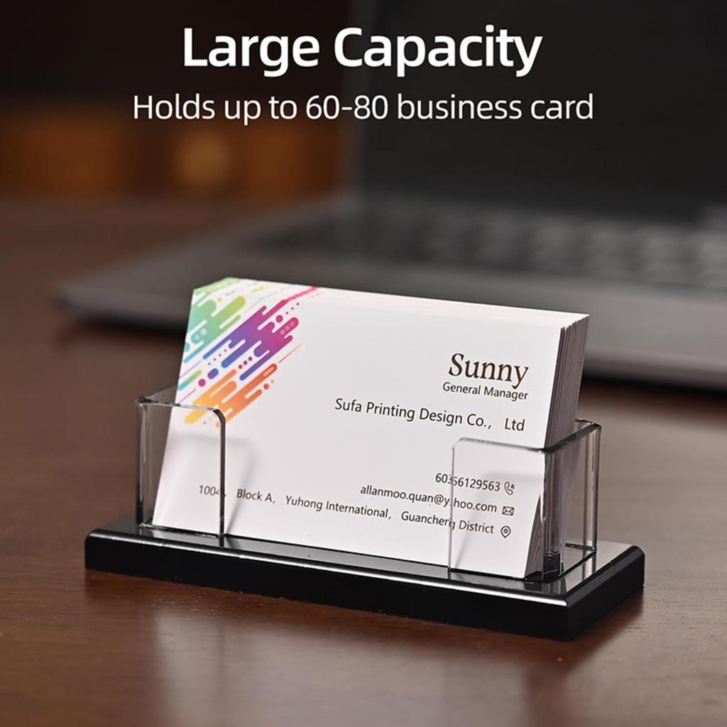 Transparent Lightsaber Display Stand Desktop Acrylic Decorative Rectangular Holder Business Card Storage Rack