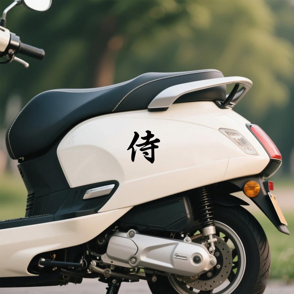 Design of Cool Kanji Kanji Attendant Samurai Car Sticker Motorcycle Stickers for Window Bumper Motorcycle Decorative Vinyl Decal