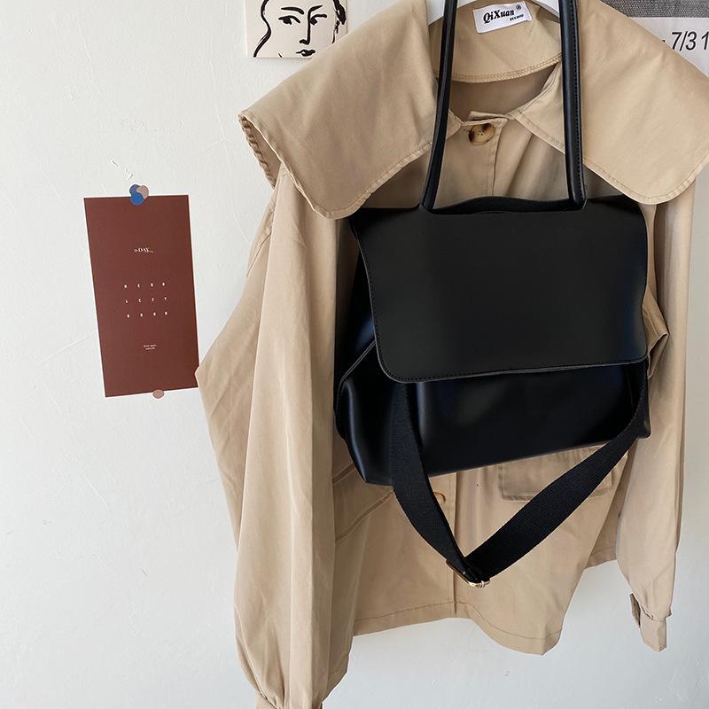 Large Capacity Bag, New Internet Celebrity Retro Briefcase, Female Niche Design, Single Shoulder Crossbody Bag Trend чёрный