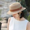 Women Wide Brim Straw Hat Multicolor Ribbon Design Sunshade Straw Hats for Vacation Beach Travel Outdoor