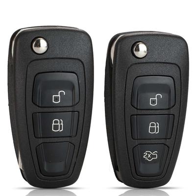 Klappbares Autoschlüsselgehäuse mit 2/3 Tasten für Ford Focus Fiesta 2013 Mondeo mit HU101 FO21 Klinge