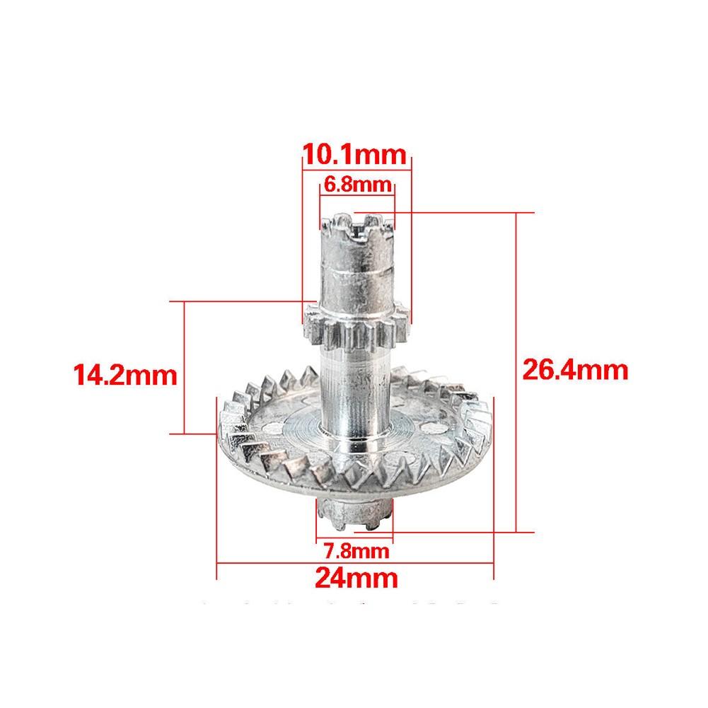 Metal Toothed Disc Spindle Rod Gear Reel Gear Disc 24*26.4mm