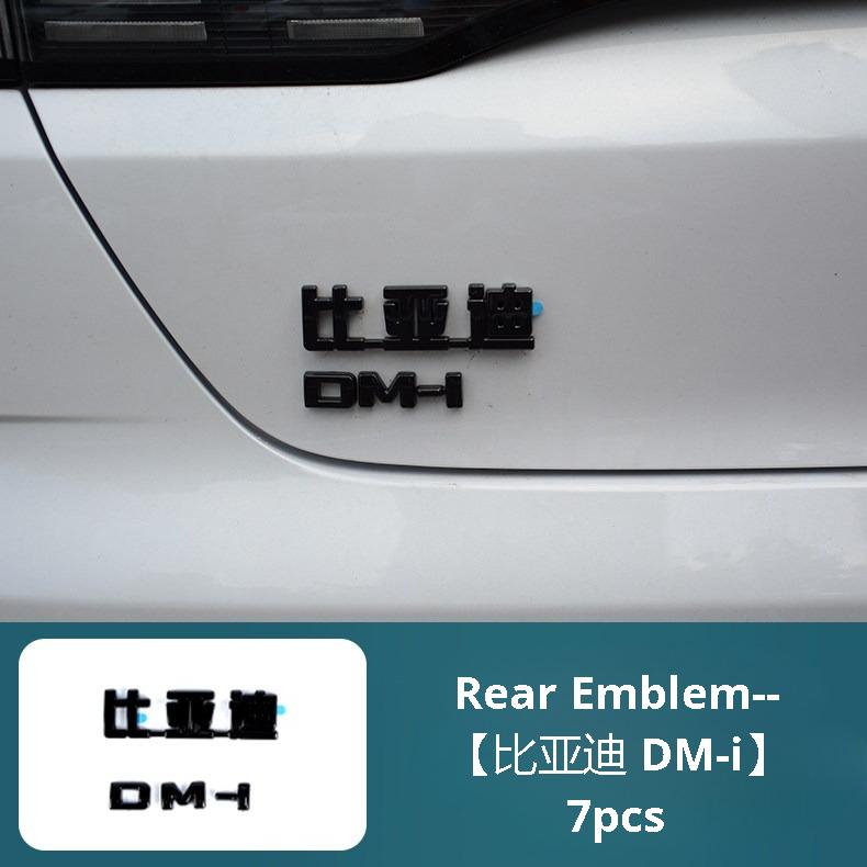 For BYD King Seal 5 DM-i Car Front Rear Badge Sticker Cover Tail Emblem Decal Exterior Modification Accessories