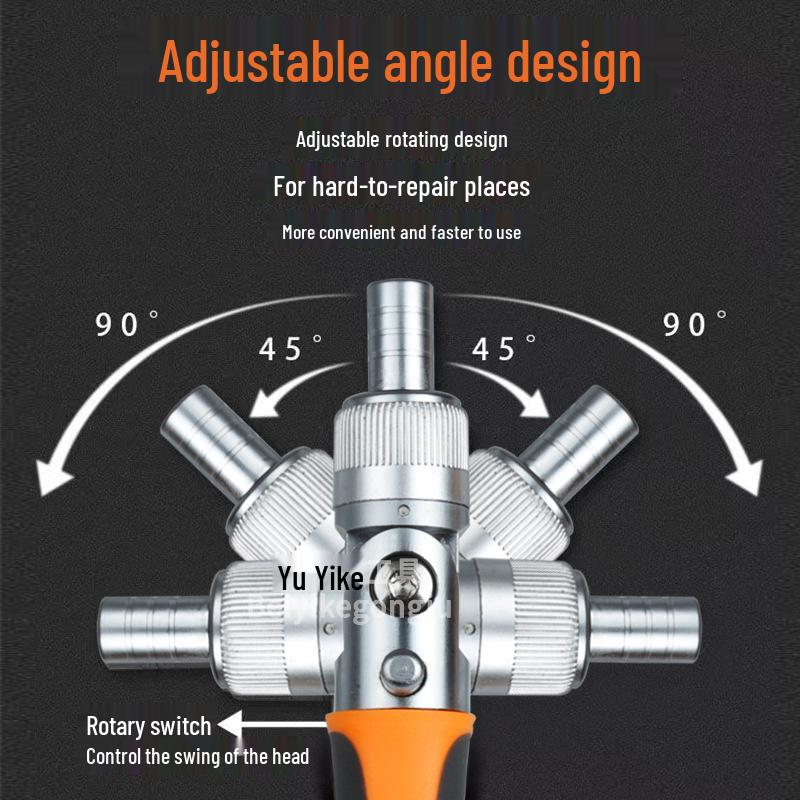 38-in-1 Multi-Angle Ratchet Screwdriver Set with Quick Wrench and High Hardness Tool Box