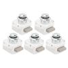 5 Pcs Push Button Latch Zinc Alloy Keyless Cupboard Locks for 14‑16mm Door Thickness