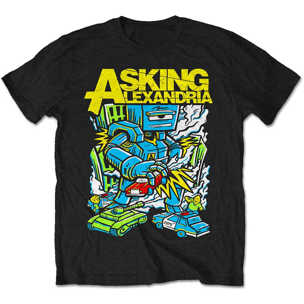 Asking Alexandria Killer Robot T-Shirt Black New Unisex T-Shirt M