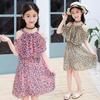 Toddler Kids Baby Girls Sleeveless Leopard Print Chiffon Dress Clothes