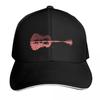 Nature Guitar  Musical Notes  Red Baseball Cap Fishing Hat Fashion Beach Military Tactical Cap Hats For Unisex Womens