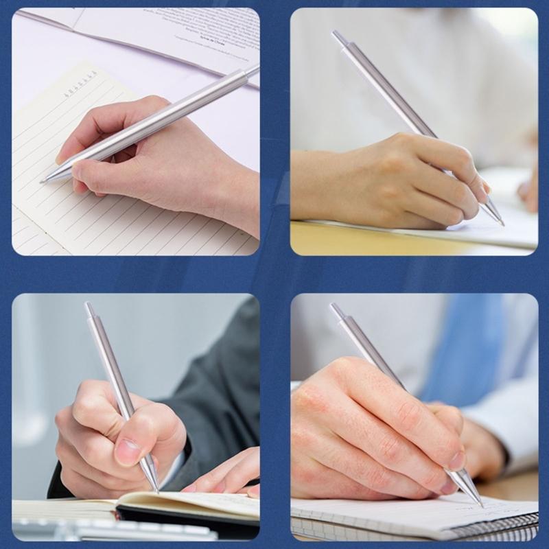 6Pieces Retractable Ballpoint Pen Office Writing Pen Signature Pen Smooth To Write Guest Sign In Pen for Hotel Reception