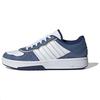 Courtic Retro Tennis Style Leather Shoes Blue White JI2554