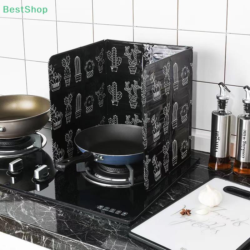 2Pcs Foldable Aluminum Foil Stove Splash Guard - Heat-Resistant Kitchen Oil Splatter Shield for Cooking
