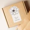 Irregular Flower Rectangular Stickers 50Pcs Removable Self-Adhesive Decals for Photo Album Decor Gift Box Sealing