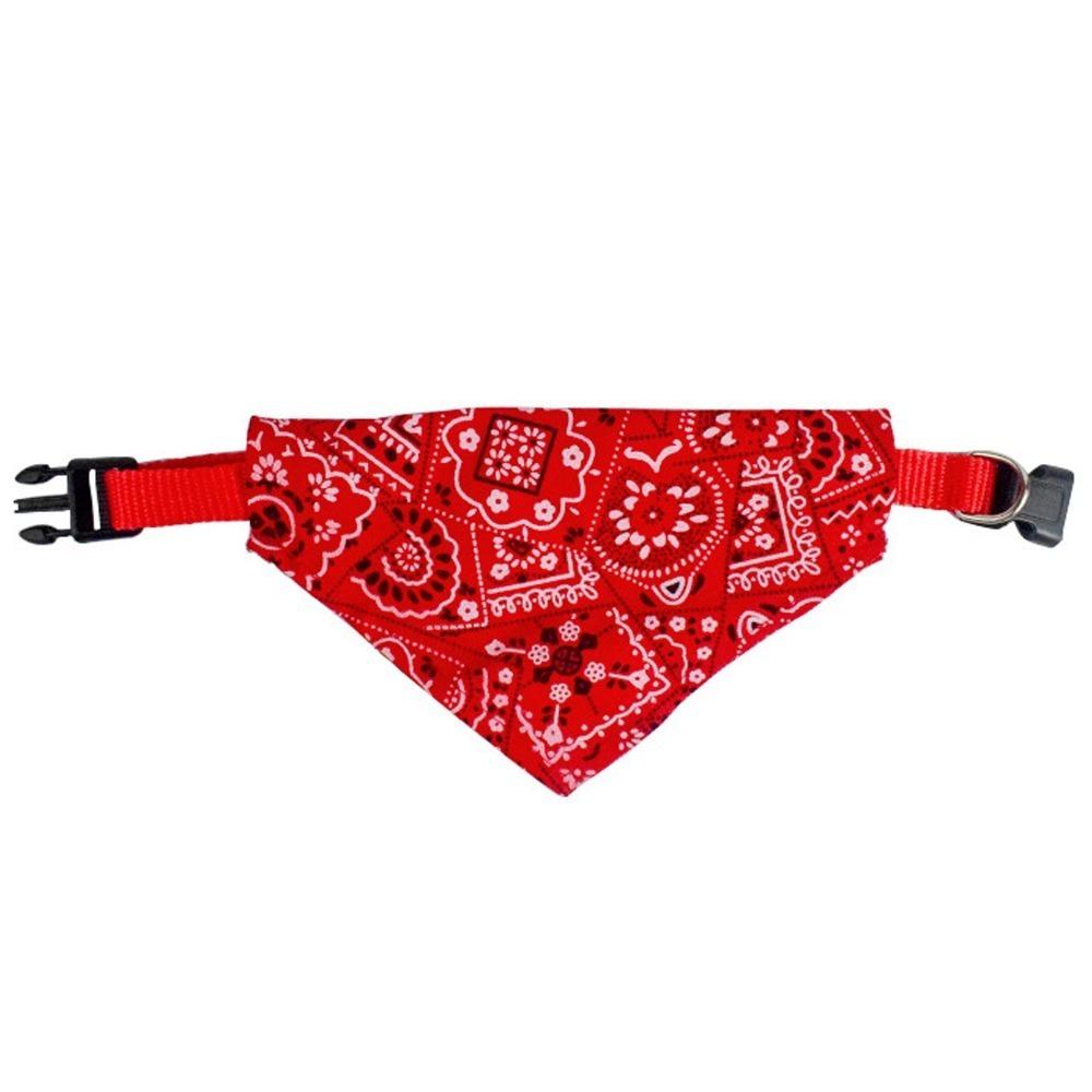 Adjustable Dog Bandana Retro Print Dog Neck Scarf Pet Triangle Scarf Home Daily Use