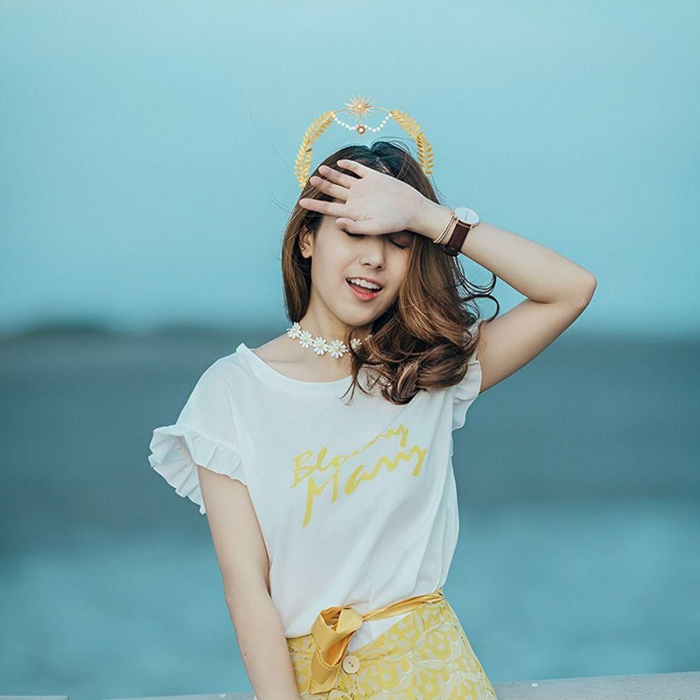 Rhinestone Hair Hoop Alloy Star Headband Elegant Bride Headpiece  Wedding