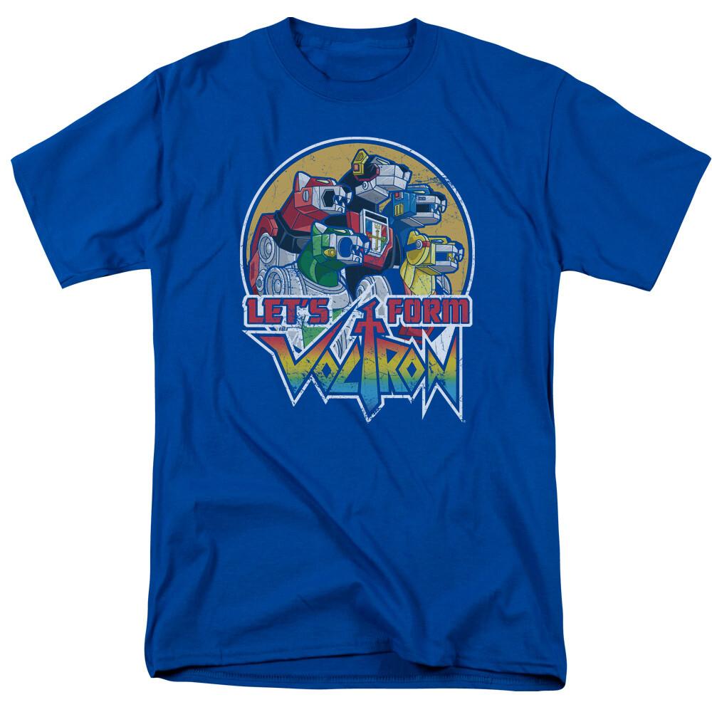 Voltron Lets Form Voltron Licensed Adult T-shirt XXXXL