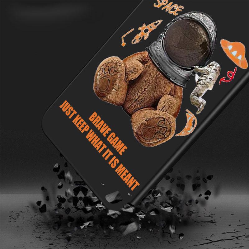TPU Cartoon Astronaut Bär Weiche Hülle Funda für Samsung Galaxy A72 A51 4G A11 A22 A13 A21s A12 A71 A32 A52 5G A42 Hüllen Schale