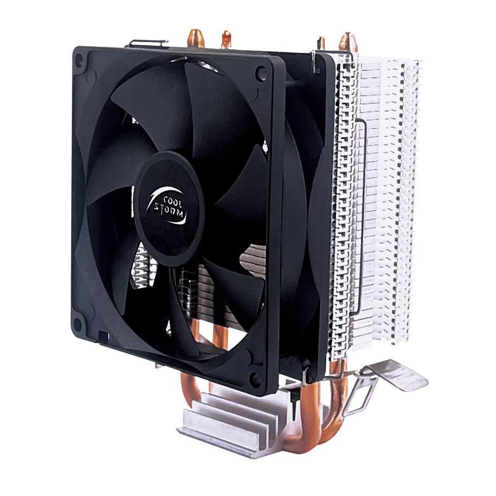 Dual Heat Pipe 1700 Radiator with Copper Tubes and Silent Cooling Fan for Desktop CPU
