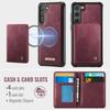 For Samsung Galaxy S23 Magnetic Case CASEME ME80 Series Leather PC TPU Phone Cover with Detachable Wallet