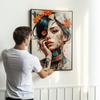 Plakat w ramie portret abstrakcja