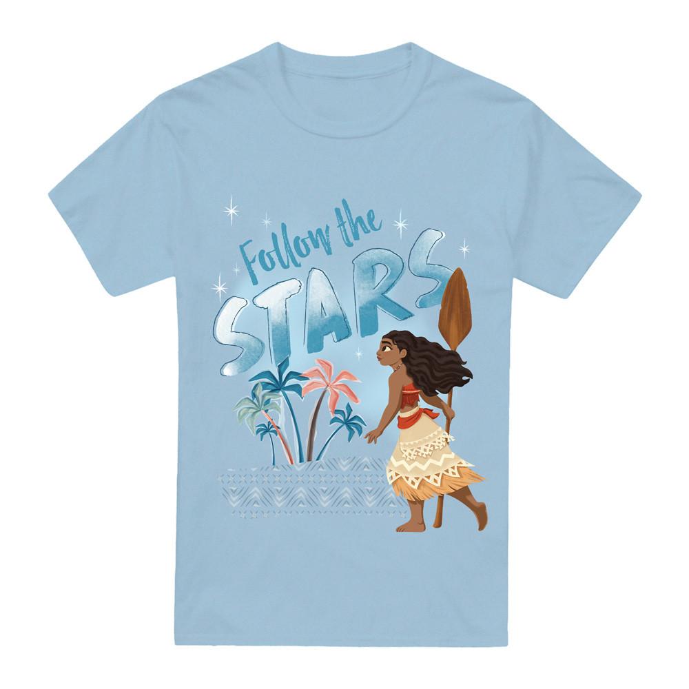 Moana Follow the Stars T-Shirt Light Blue XL