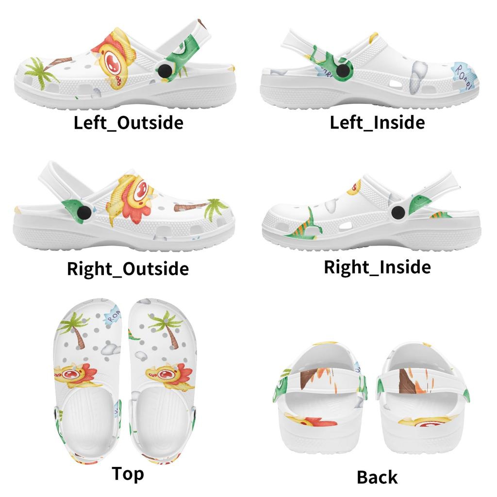 Adult Unisex Art Printed EVA Casual Clogs Lightweight Flexible Slip On Soft Shoes Lightweight Summer Sandals Daily Walking