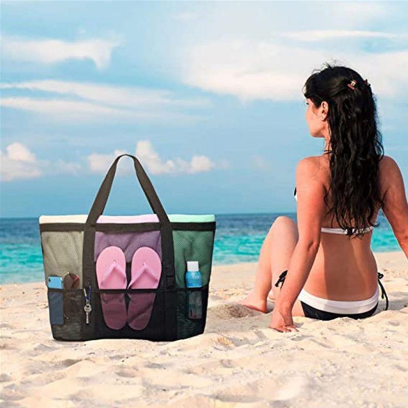 Beach Mesh Bag Portable Shower Bag