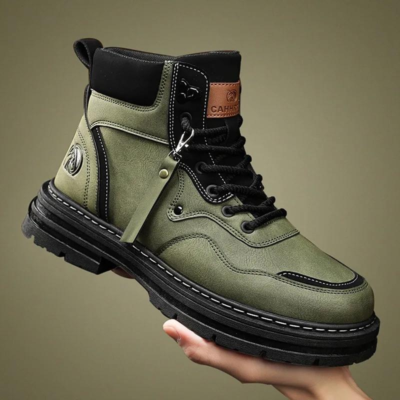 Discounted Classic Men's Shoes 2024 Spring and Autumn High Top Versatile Casual Shoes Outdoor Thick soled Running Sports Shoes