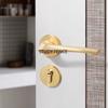Universal Indoor Door Lock Set Household Aluminum Alloy Door Lock Set Including Key Room Lock Household Hardware Accessories