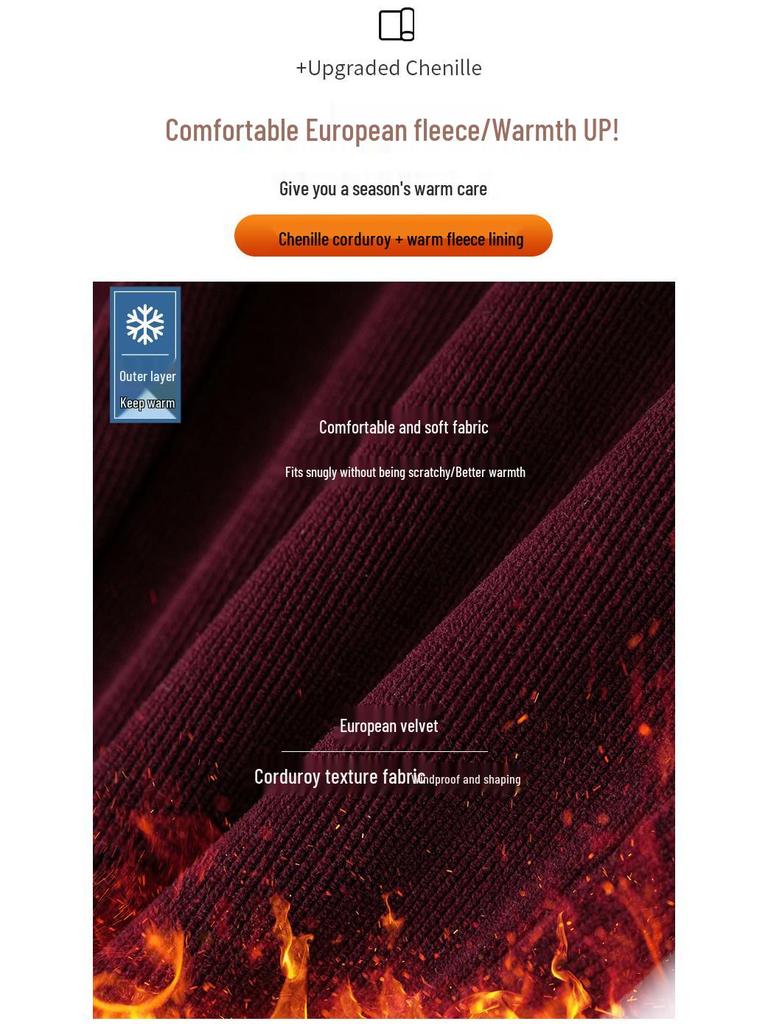 Women's European Velvet Harem Pants - Thickened, Elastic Waist, Petite, Winter 2024 Style