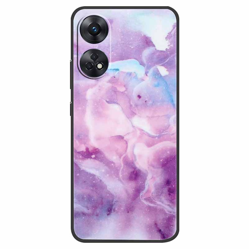 Case For Oppo Reno 8T Cover Black Silicone Soft Phone Back Cases for Oppo Reno8 T 4G Fundas Reno8T CPH2481 6.43" Lovely Fundas