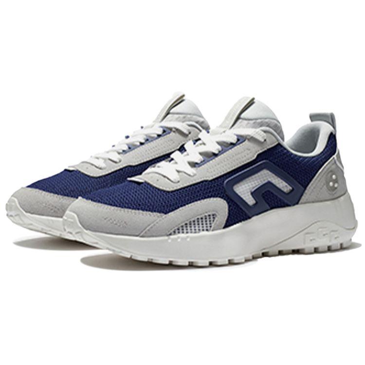 Li Ning CF Yuehua 2.0 Comfortable Daily Shock Absorption Non-Slip Wear-Resistant Low-Top Lifestyle Casual Shoes Men Casual Shoes Gray Blue AGLS045-3