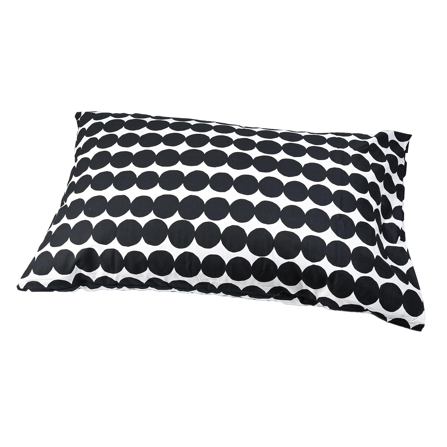 

Marimekko Pillowcase, 50cm x 70cm, Polka Dot Pattern, Black and White, 070583 190 (74214 190) [Parallel Import]