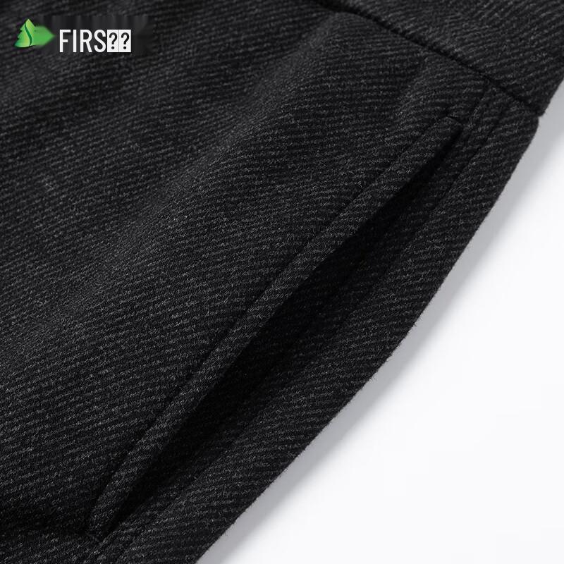 Shanshan Men's Wool Blend Straight-Leg Casual Pants