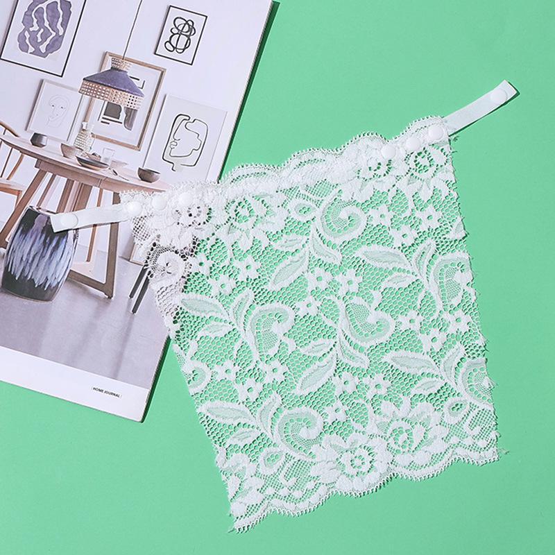 

Мереживний безшовний топ-труба без бретелей: Вишуканий невидимий бюстгальтер для жінок One Size білий