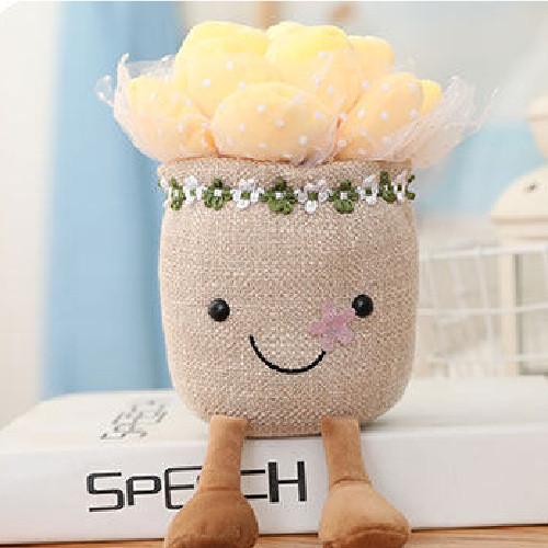 Succulent Plant Plush Doll Cartoon Potted Child Toy Room Decoration Gift Holiday