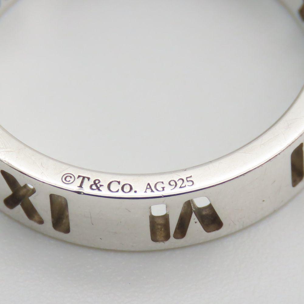 Folosit TIFFANY&Co. Inel Atlas Îngust EU#46 Argint925 2.0g Accesorii Argint